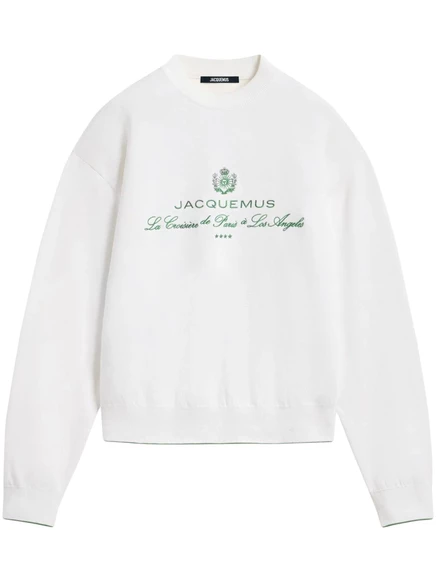 Толстовка Jacquemus La Maille Venice с капюшоном  white