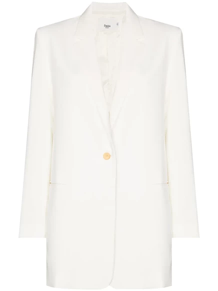 Женский однобортный пиджак The Frankie Shop Isla, белый
