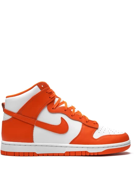 Унисекс кроссовки Nike Dunk High «Syracuse», бело-оранжевые