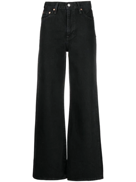 Женские широкие джинсы Levi's Ribcage, черные