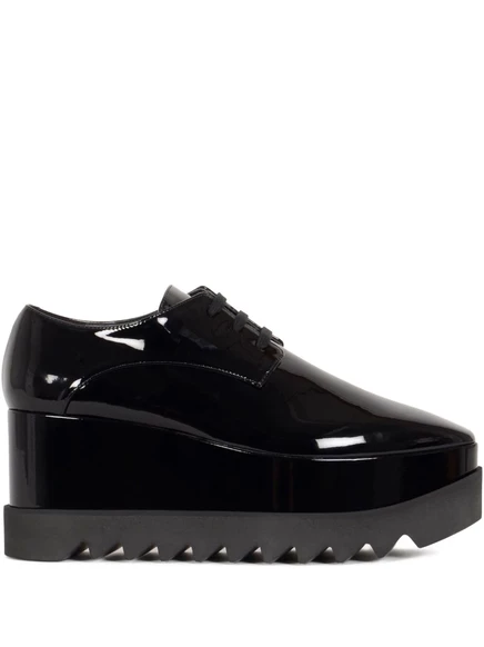 Женские оксфорды Stella McCartney Elyse 80 мм в лаке, черные