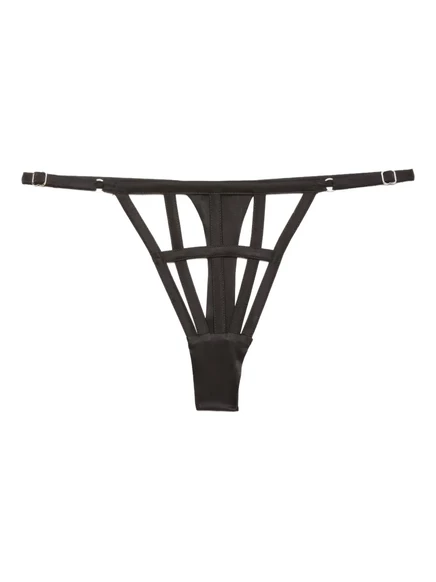 Женские стринги Fleur du Mal с ремешками, черные