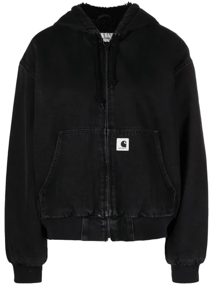 Женская куртка Carhartt WIP с логотипом, черная