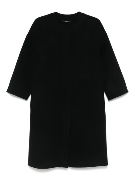 Женское шерстяное пальто S. Max Mara, черное