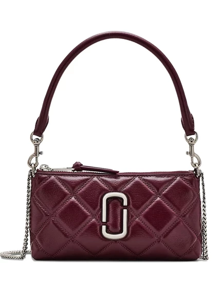 Женская мини-сумка Marc Jacobs The Quilted, темно-сливовая