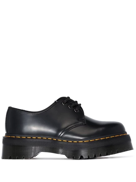 Женские туфли-дерби Dr Martens 1461 из кожи, черные