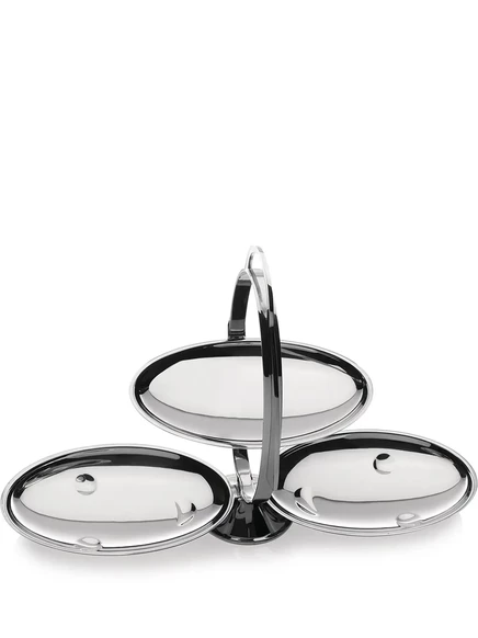 Подставка для торта Alessi Anna G складная из нержавеющей стали, серебристая