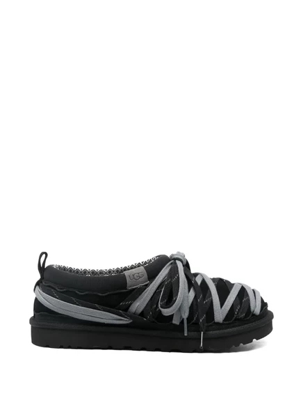 Мужские тапочки Ugg Tasman шнурованные, черные