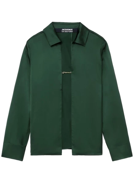 Женская рубашка Jacquemus La Chemise Notte, зелёная