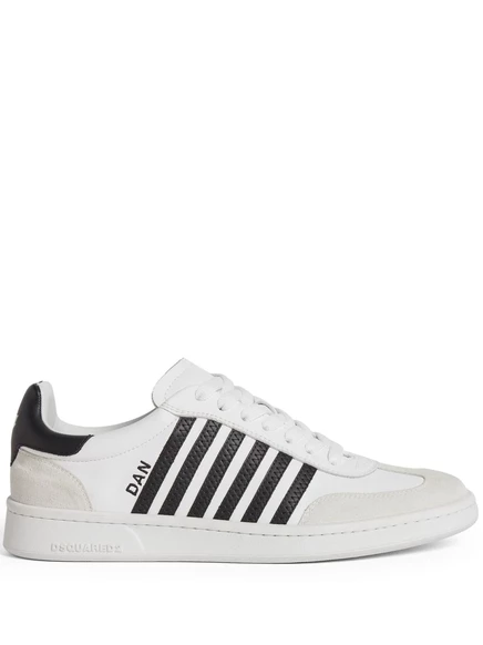 Кроссовки-боксеры DSQUARED2 с низким берцем white
