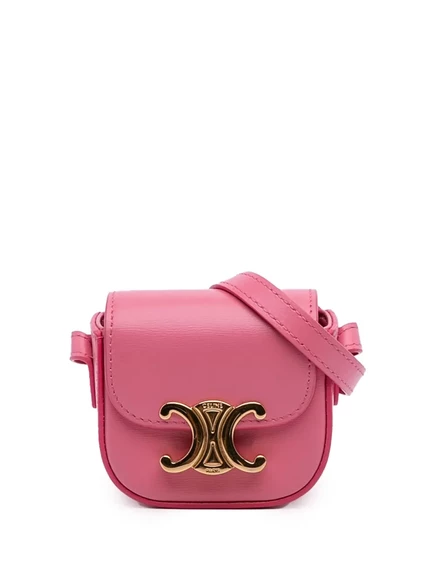 Женская мини-сумка Celine Pre-Owned Triomphe, розовая