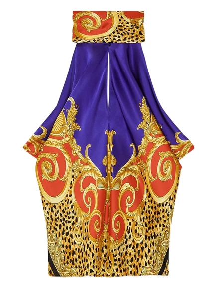 Топ на бретелях с принтом в стиле барокко от Versace yellow