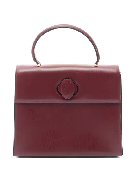 Женская сумка Cartier Must с ручкой, бордовая