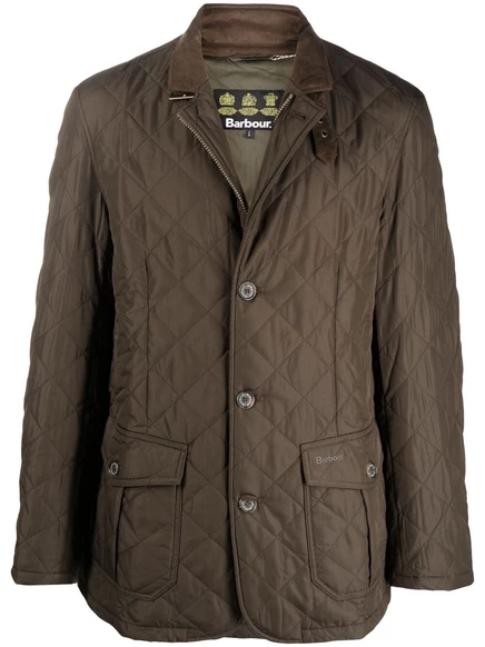 Мужская стеганая куртка Barbour Lutz, зеленая