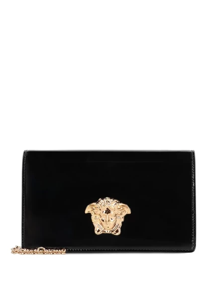 Женская сумка‑клатч versace medusa, черная лаковая