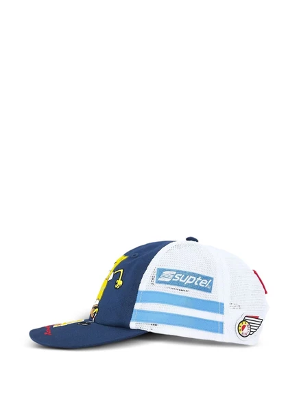 Мужская бейсболка Supreme x SpongeBob x Jeff Hamilton с вышивкой, синяя