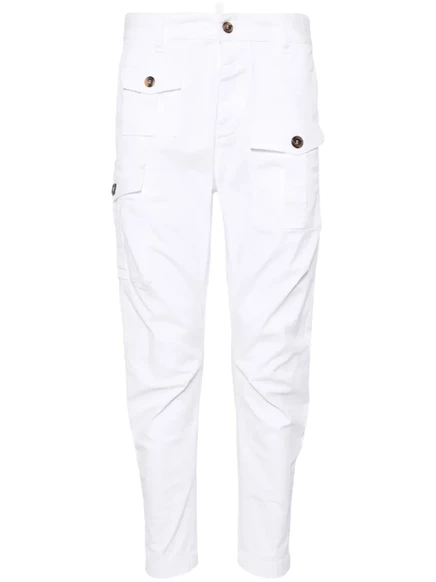 Мужские зауженные брюки-карго DSquared2 Sexy, белые