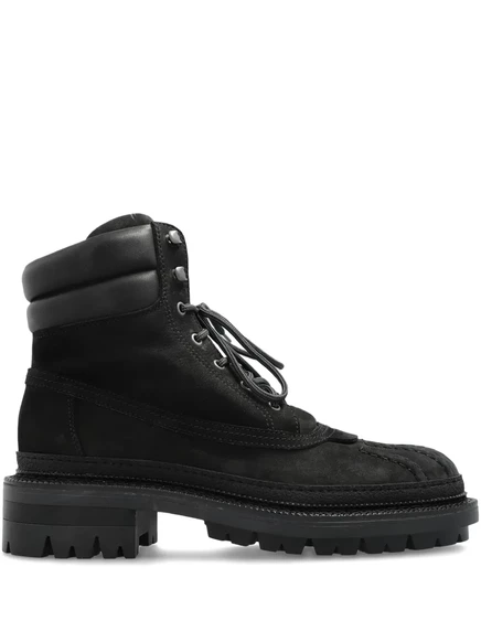 Мужские ботинки DSquared2 Army утепленные, черные
