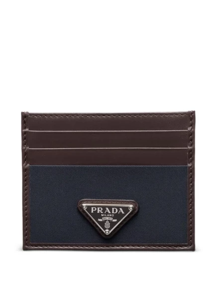 Мужской картхолдер Prada Peedrock Re-Nylon, коричневый