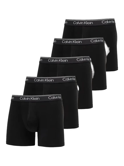 Мужские боксер-брифы Calvin Klein из микрофибры, 5 шт., черные