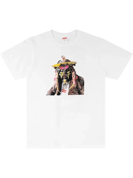 Футболка с графическим принтом Supreme x Rammellzee white