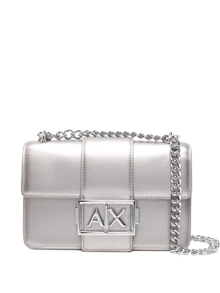 Мини-сумка через плечо с логотипом Armani Exchange-бляшка  silver