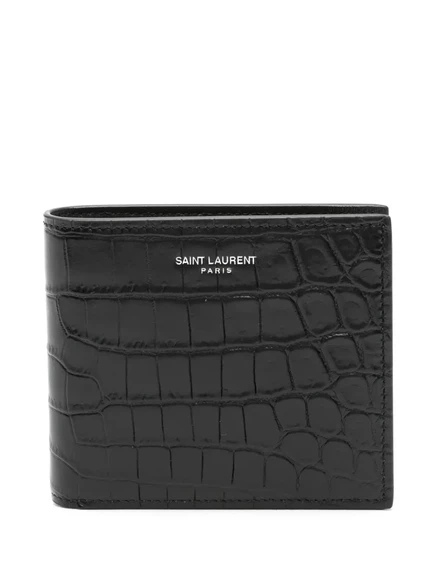 Мужской кошелек Saint Laurent East/West, черный