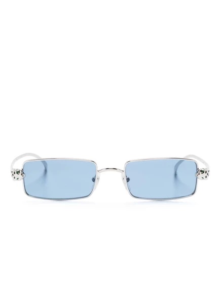 Солнцезащитные очки в прямоугольной оправе Cartier Eyewear Panthère de Cartier silver