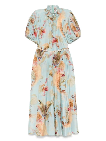 Макси-платье от ZIMMERMANN Ascension blue