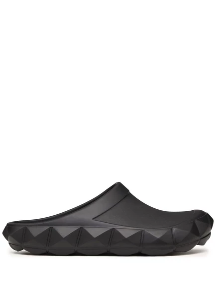 Черепаховые сабо на римских шпильках от Valentino Garavani black