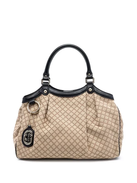 Женская тоут‑сумка Gucci Pre-Owned Sukey средняя, коричневая