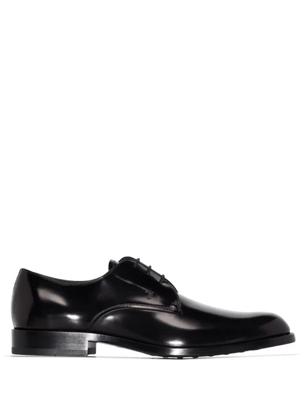 Мужские дерби Tod's из полированной кожи, черные
