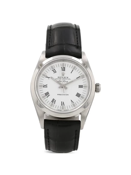 Мужские часы Rolex Air‑King 1990 34 мм, белые