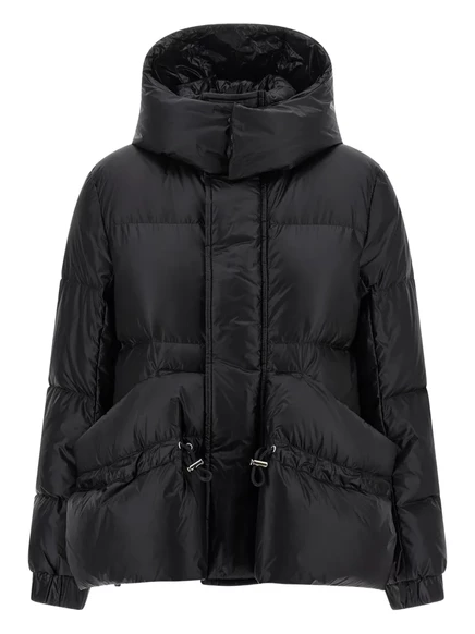 Женский стеганый пуховик Sacai, черный
