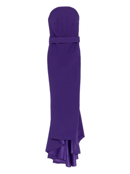 Solace London - макси-платье Citra без бретелек purple