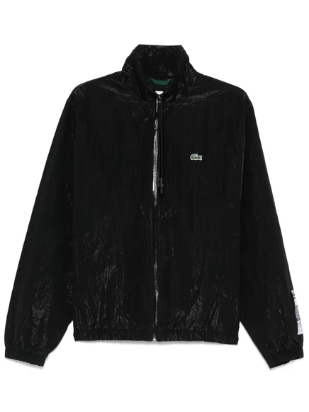 Мужская ветровка Lacoste с нашивкой-логотипом, черная