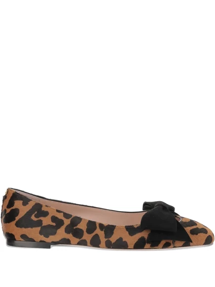 Женские балетки Valentino Garavani Bowow, коричневые