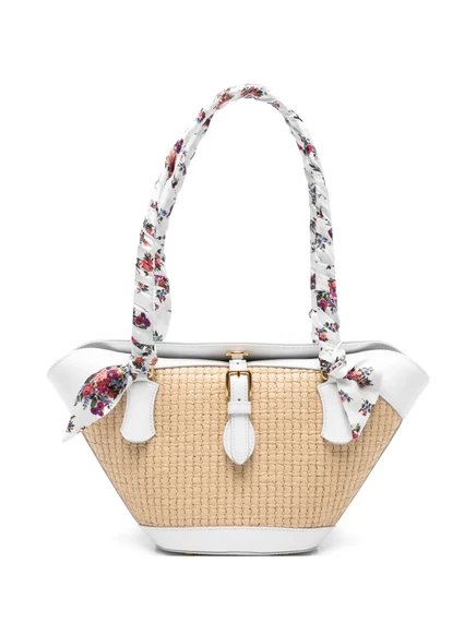 Женская сумка-тоут Dolce & Gabbana Floral-handle, бежевая
