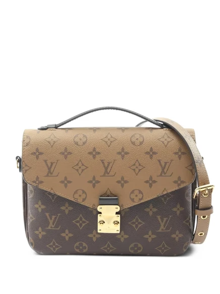 Холщовая сумка-тоут с монограммой MM Metiz, бывшая в употреблении у Louis Vuitton в 2021 году