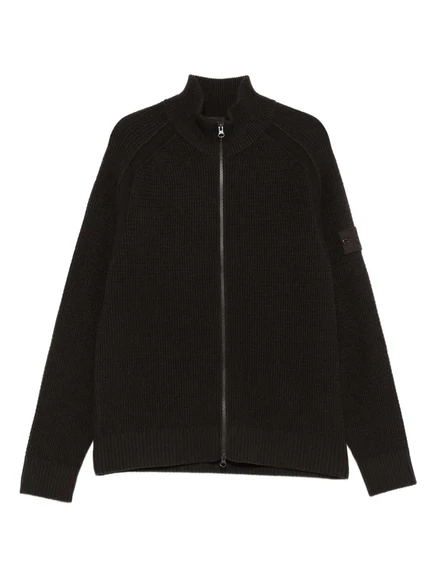 Кардиган на молнии с высоким воротом Stone Island brown