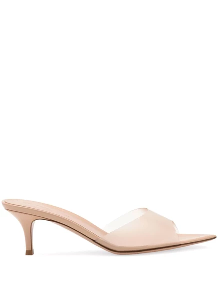 Полупрозрачные мюли Gianvito Rossi Elle 55 мм neutrals