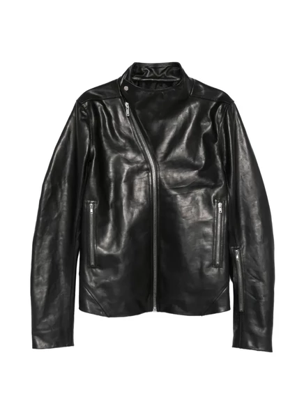 Мужская куртка Rick Owens Tower из кожи, черная