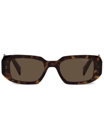 Солнцезащитные очки Prada Eyewear PR17WS в геометрической оправе brown