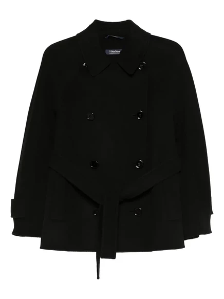 Женское пальто S. Max Mara Louis двубортное, черное