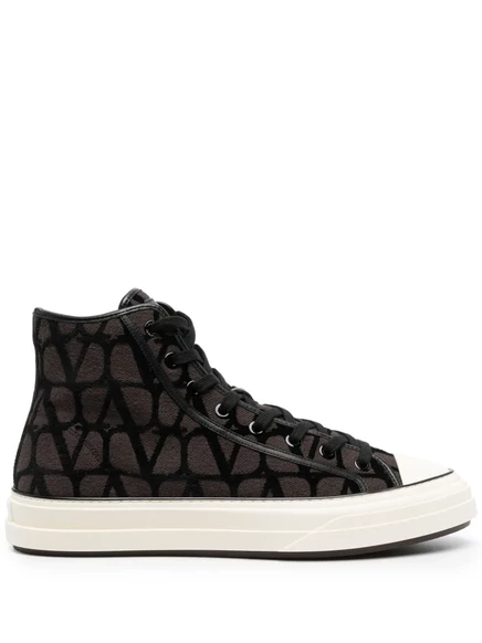 Мужские высокие кеды Valentino Garavani Tootaloop, черные