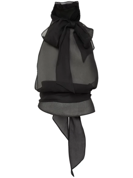 Блузка с пышным бантом от DSQUARED2 black