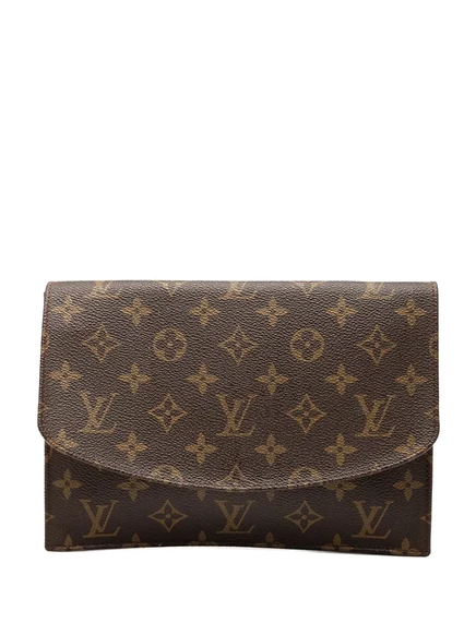 Сумка-клатч Louis Vuitton Pochette Rabat 23 (1986), коричневая