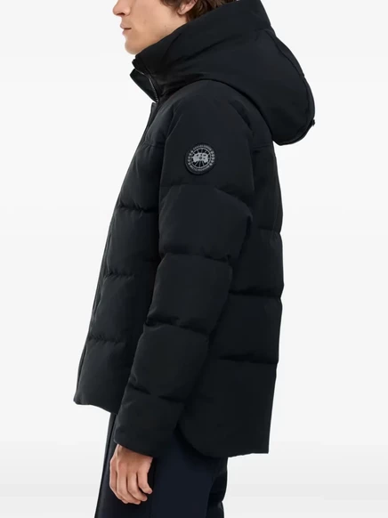 Мужская пуховая куртка Canada Goose с капюшоном, черная