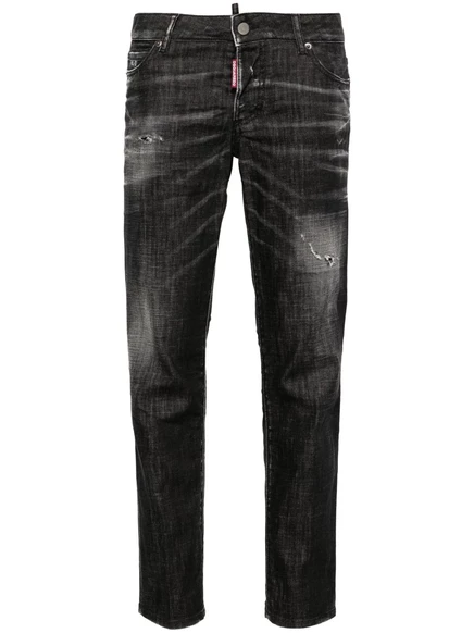Женские узкие джинсы Dsquared2, черные