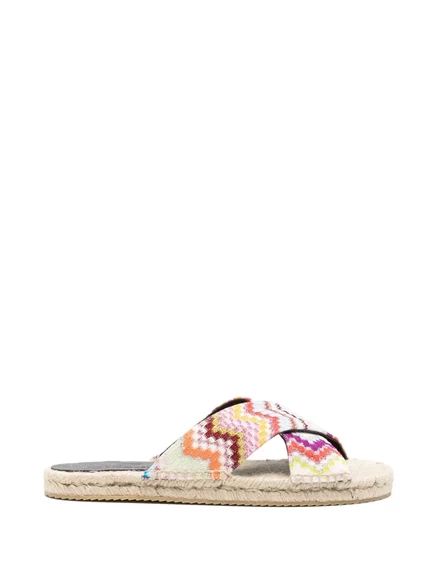 Женские эспадрильи Missoni с ремешками, белые